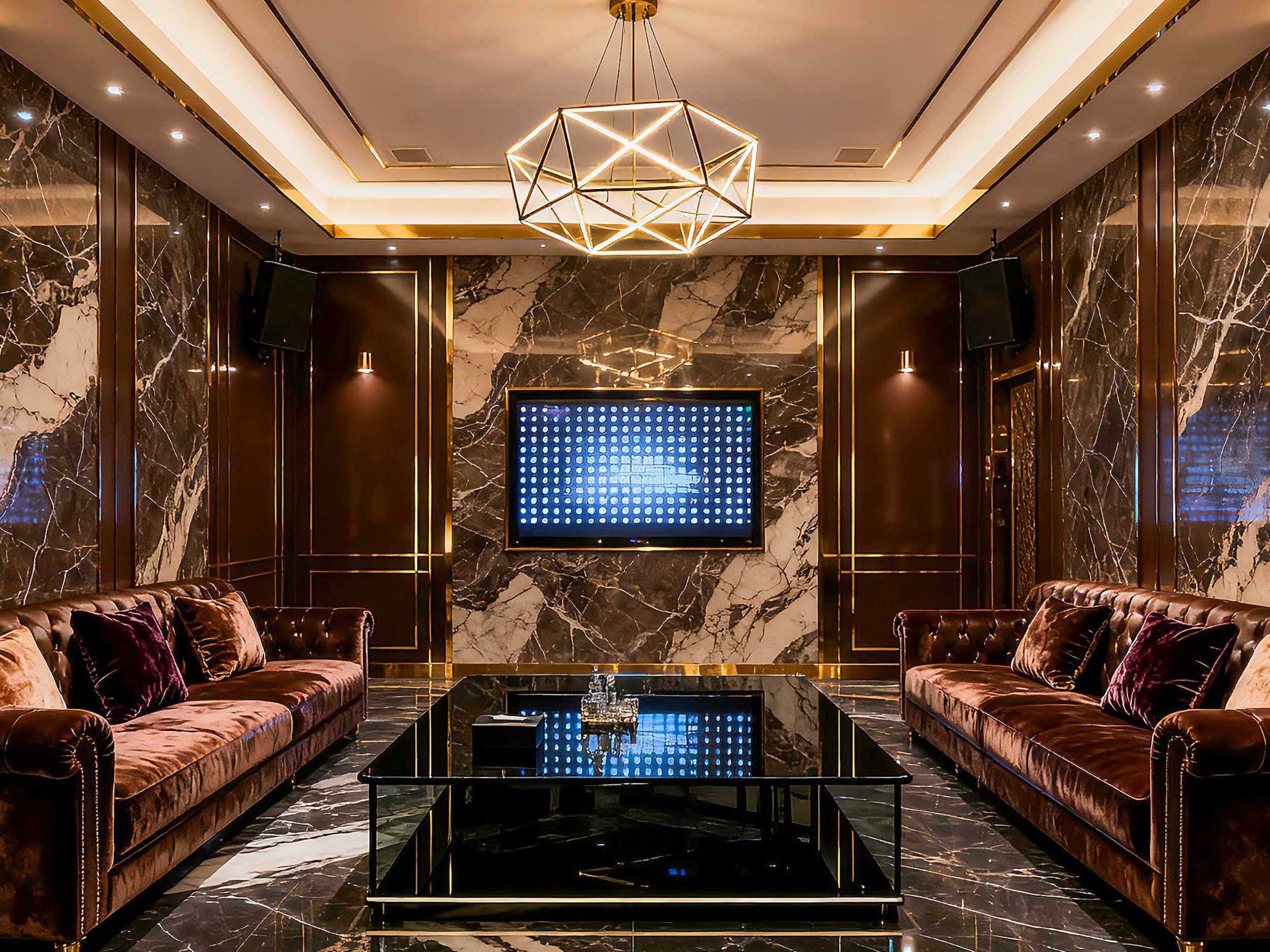 Mrs. Alu waterproof wall panels and decorative metal profiles for KTV private room decoration
